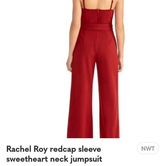 Rachel Roy redcap sleeve sweetheart neck jumpsuit - Picture 2 of 4